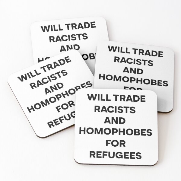 Artikelvorschau, Tausche Bigotterie gegen Solidarität – Pro-Immigranten-Design | Streetwear für globale Flüchtlingsrechte, Anti-Fremdenfeindlichkeits-Aufkleber und grenzenloses Ally-Zubehör entworfen und verkauft von RevolutionToday.