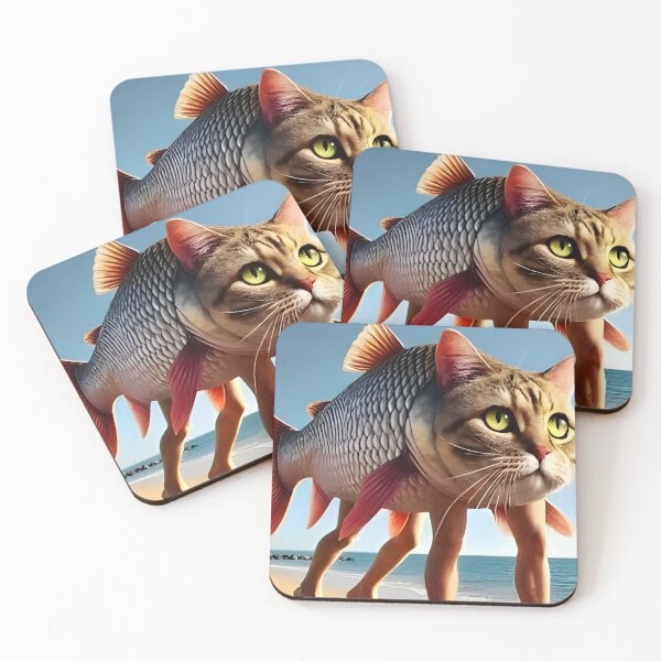 Item preview, Trulimero Trulicina – Absurd Cat-Fish Meme Icon Italian Brainrot designed and sold by EmeraldeaArt.