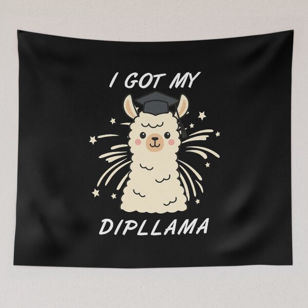 Item preview, Funny Llama Graduation I Got My Dipllama Gift designed and sold by Dmetalx Art Apparel.