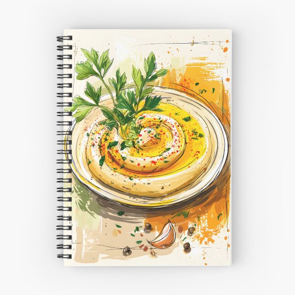 Item preview, Savor the Flavor - Creamy Hummus Bowl with Olive Oil Parsley and a Mediterranean Spice Kick designed and sold by OlfactoART Studio.