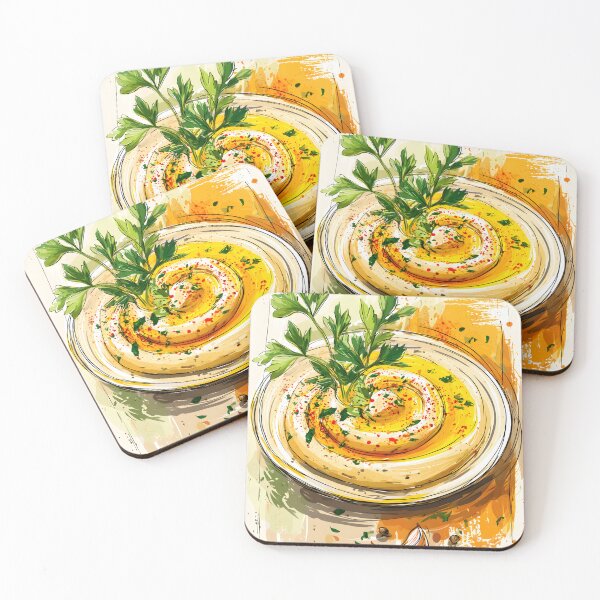 Item preview, Savor the Flavor - Creamy Hummus Bowl with Olive Oil Parsley and a Mediterranean Spice Kick designed and sold by OlfactoART Studio.