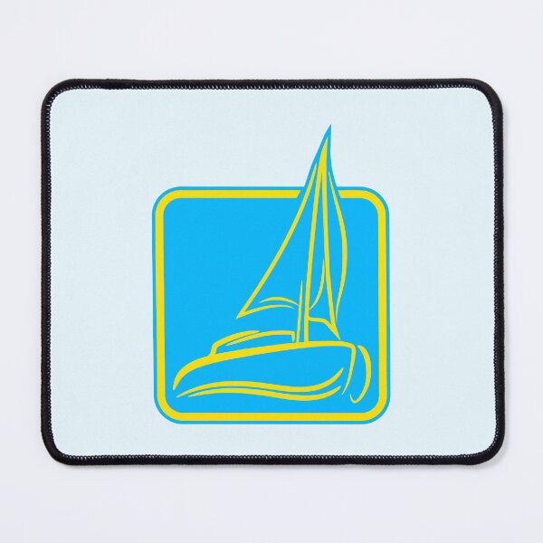 Item preview, Sailing Logo Symbol Square Sailboat Ship Captain designed and sold by shirt-o-mat.