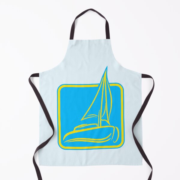 Item preview, Sailing Logo Symbol Square Sailboat Ship Captain designed and sold by shirt-o-mat.