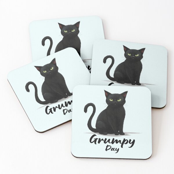 Artikelvorschau, Grumpy Day Schwarze Katze entworfen und verkauft von Stacey Lynn Crary.