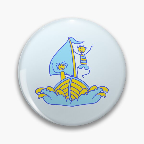 Item preview, 2 Kids Sailing Fun Two Siblings Best Friends Team designed and sold by shirt-o-mat.
