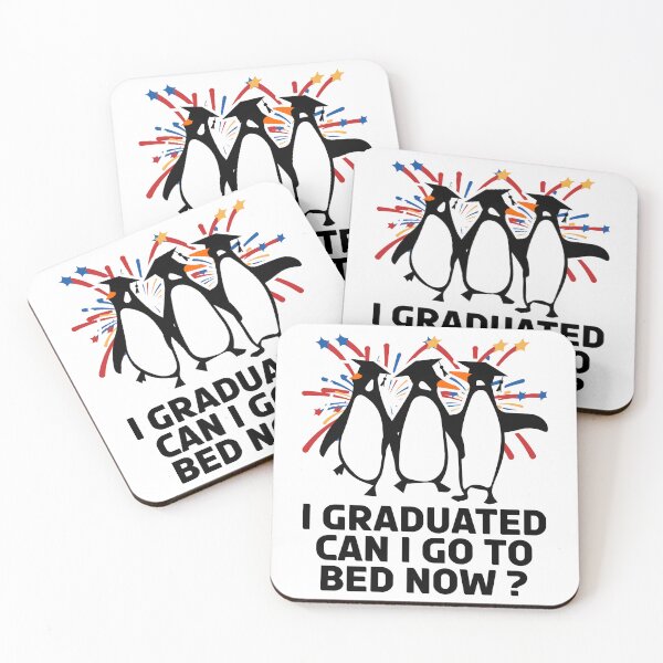 Item preview, I Graduated Can I Go To Bed Now Funny Penguin Graduation Party Design designed and sold by Dmetalx Art Apparel.