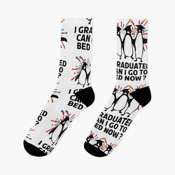 Item preview, I Graduated Can I Go To Bed Now Funny Penguin Graduation Party Design designed and sold by Dmetalx Art Apparel.