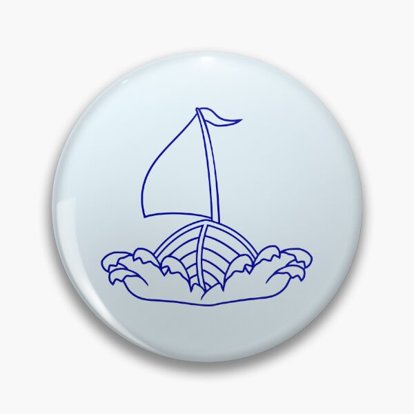 Item preview, Fast Sailboat Waves Sailing Drawing Cartoon Comic designed and sold by shirt-o-mat.