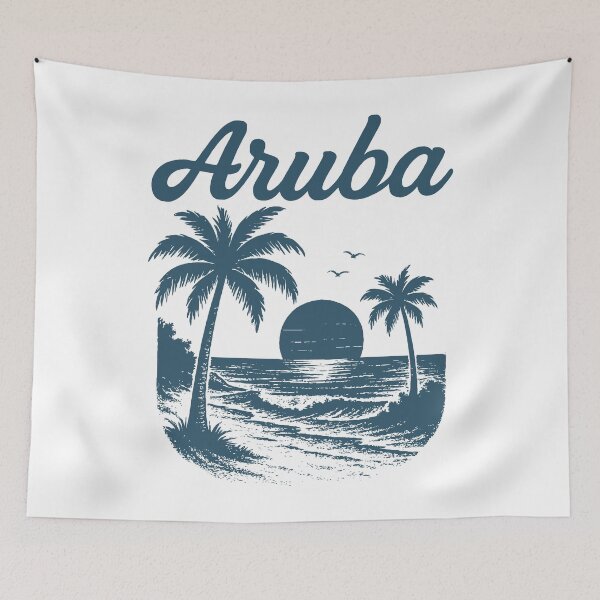 Item preview, Aruba (with Navy Lettering) designed and sold by VelvetRoom.
