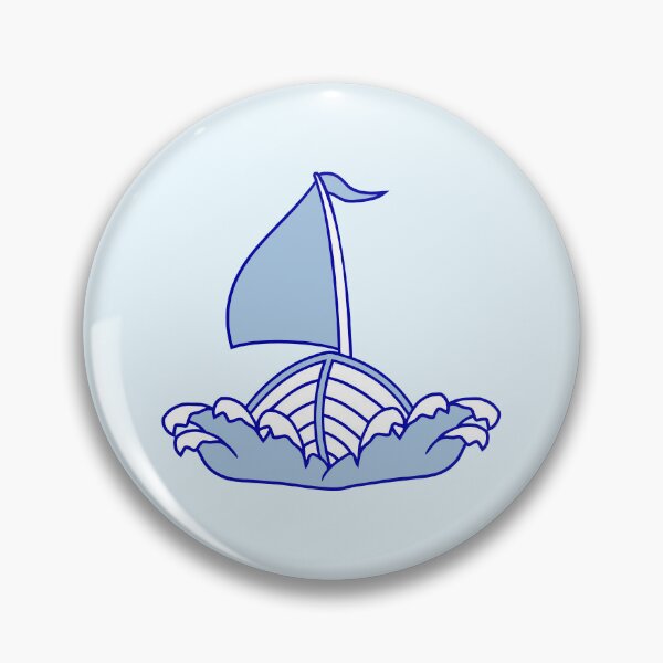 Item preview, Fast Sailboat Waves Sailing Drawing Cartoon Comic designed and sold by shirt-o-mat.