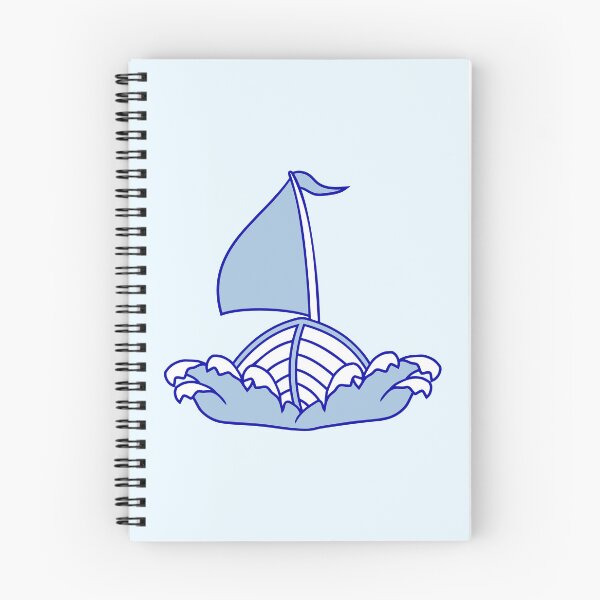 Item preview, Fast Sailboat Waves Sailing Drawing Cartoon Comic designed and sold by shirt-o-mat.