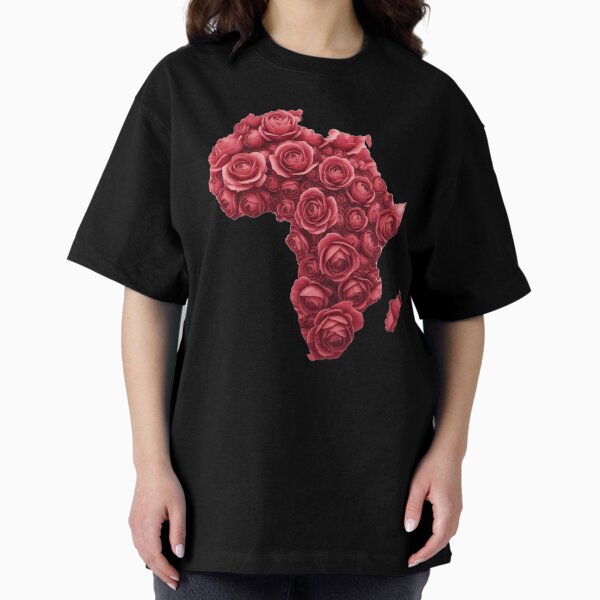 Item preview, Map of Africa Red Roses designed and sold by Africa My Tribe.