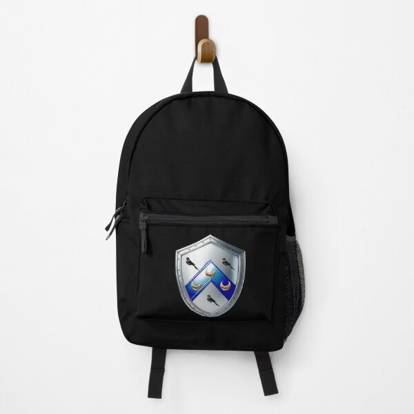 Item preview, Watson Shield  Bold Blue Chevron and Crescents on Silver Armor designed and sold by Highlandkings.