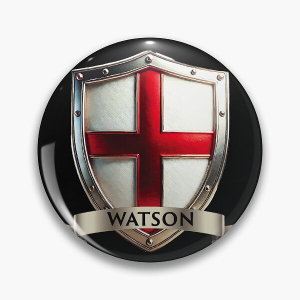 Item preview, Watson English Shield Blue Chevron, Golden Crescents, and St Georges Cross designed and sold by Highlandkings.