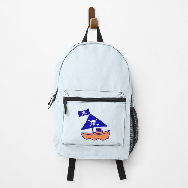Item preview, Cute Little Pirate Ship Painted Children Drawing designed and sold by shirt-o-mat.