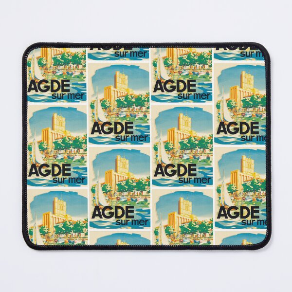 Item preview, Agde France - On the Sea (Sur Mer) - Cote D’Azur - The French Riviera - Vintage Travel Poster c.1950s designed and sold by TeeARTHY.