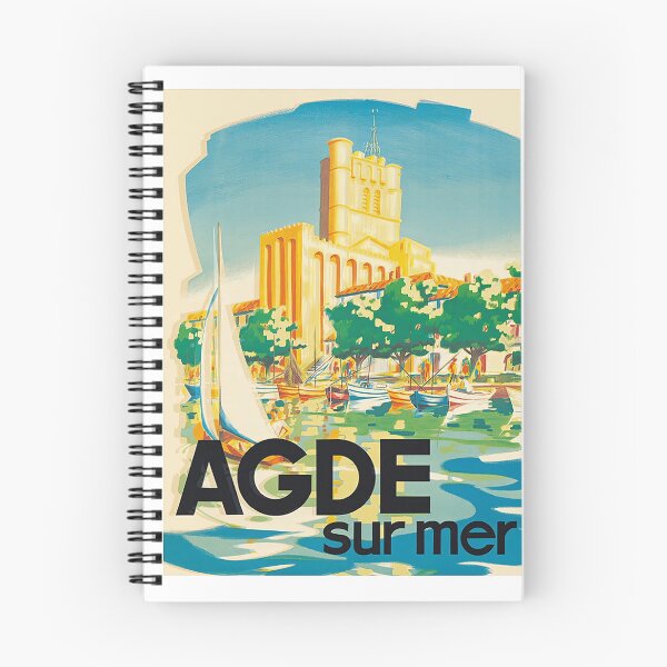 Item preview, Agde France - On the Sea (Sur Mer) - Cote D’Azur - The French Riviera - Vintage Travel Poster c.1950s  designed and sold by TeeARTHY.