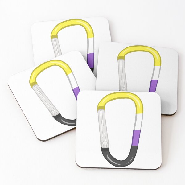 Item preview, Non-binary Pride Carabiner  designed and sold by finchfaith.