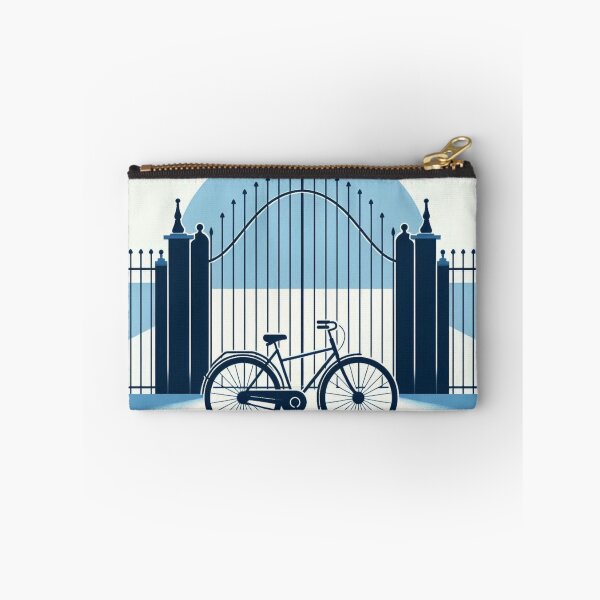 Item preview, Illustration of a Bicycle in front of an Iron Gate designed and sold by KishShop.