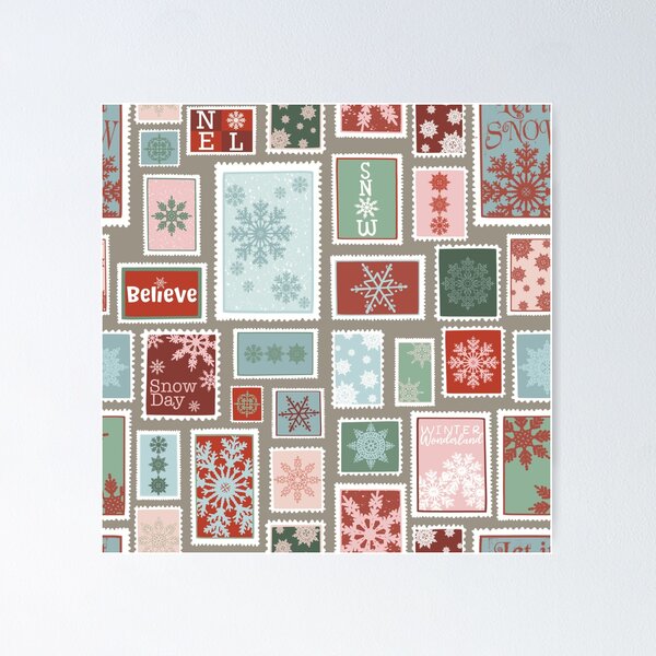 Item preview, Snowflakes & Snail Mail designed and sold by laineandleo.