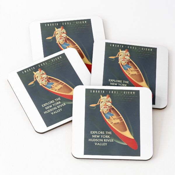 Item preview, Explore New York Hudson River Valley Couple Canoe American Travel Tourism Vintage   designed and sold by TeeARTHY.
