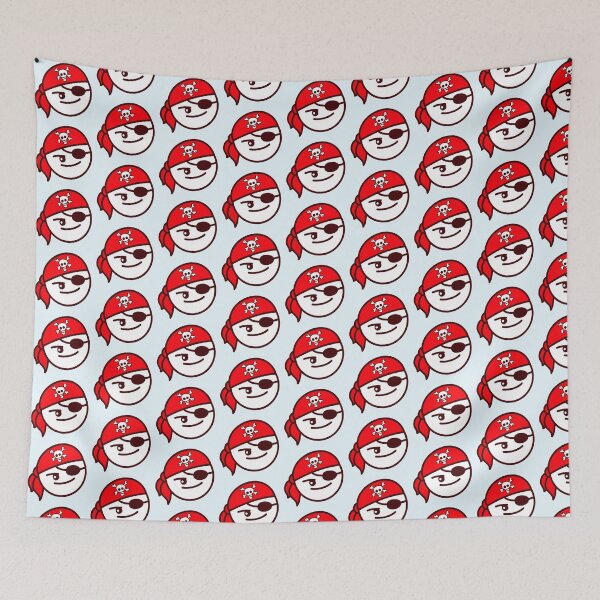 Item preview, Funny Pirate Face Head Cute Headscarf Cap Costume designed and sold by shirt-o-mat.