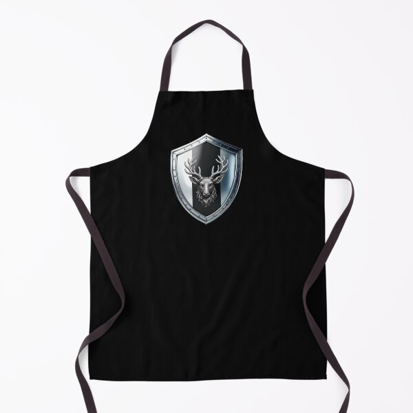 Item preview,  Parker Shield Noble Stags Head on Split Silver and Black Armor designed and sold by Highlandkings.