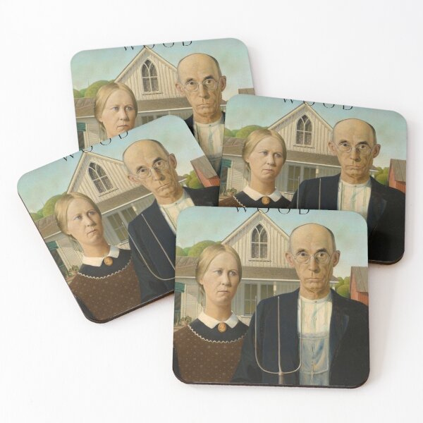 Item preview, Grant Wood designed and sold by Pretty Postcards.