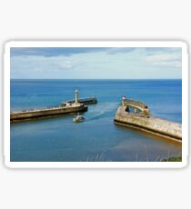 Whitby Piers and harbour Sticker