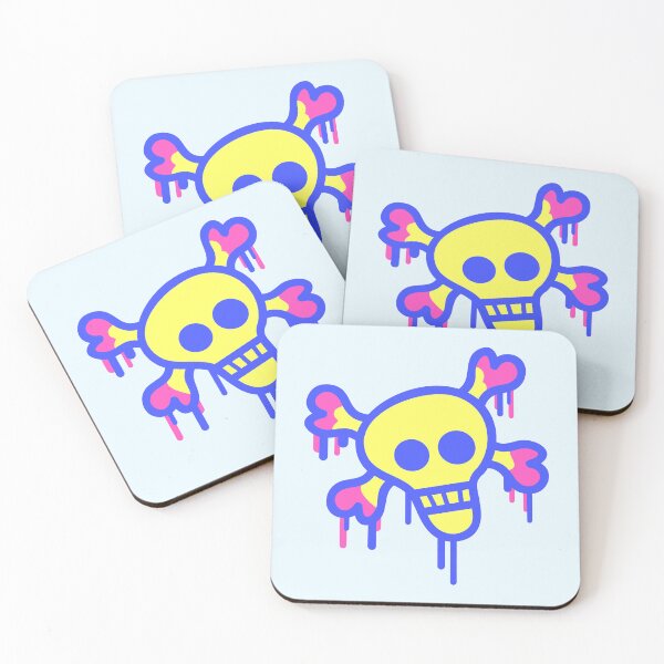 Item preview, Pirate Skull and Bones Skeleton Graffiti Drops Fun designed and sold by shirt-o-mat.