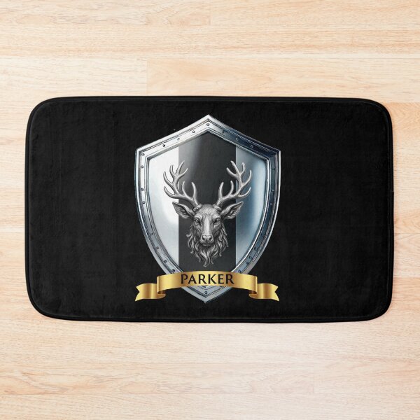 Item preview, Parker Family Shield  Noble Stag Crest with Proud Name Banner designed and sold by Highlandkings.