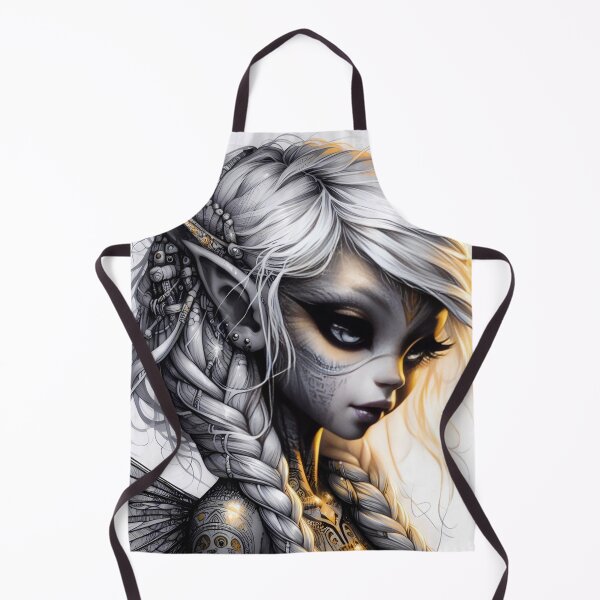Item preview, Mystic Cyber Elf Princess with Golden Tattoos designed and sold by aminz4.