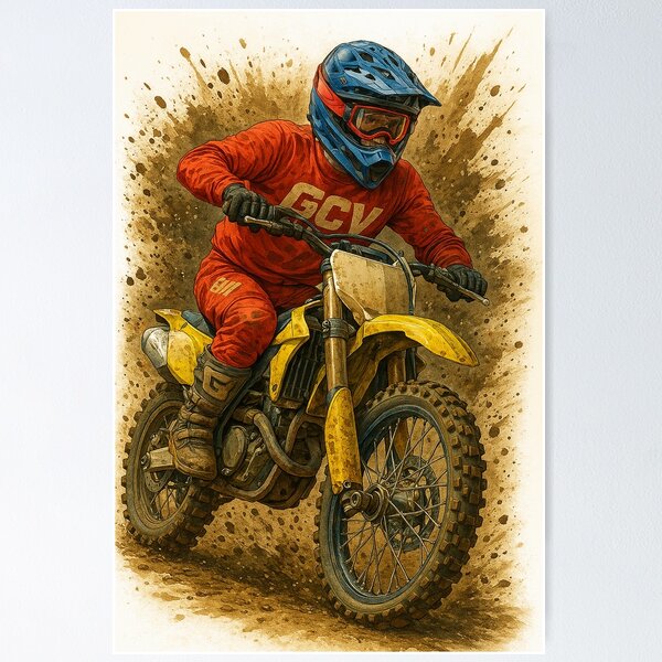 Item preview, Fuel & Fury – Motocross in Motion designed and sold by assalvisual.