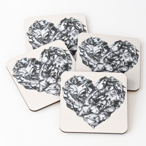 Item preview, Black and White Heart designed and sold by sherrybeen.
