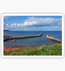Whitby Piers and harbour Sticker