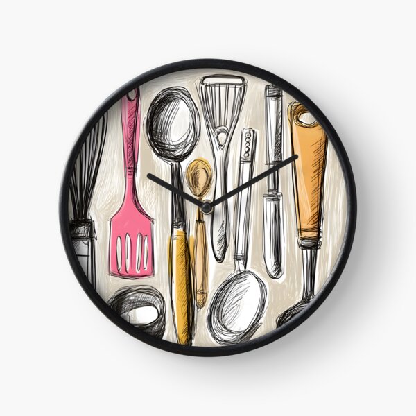 Item preview, Wall Art of Colorful Kitchen Tools - Whisk, Spatula, and Ladle in Vibrant Harmony designed and sold by OlfactoART Studio.