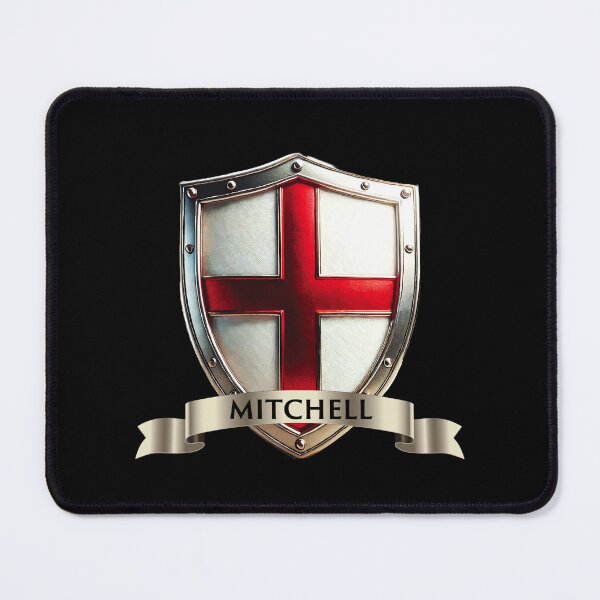 Item preview, Mitchell English Shield  White Chevron and Gold Shells with St Georges Cross designed and sold by Highlandkings.