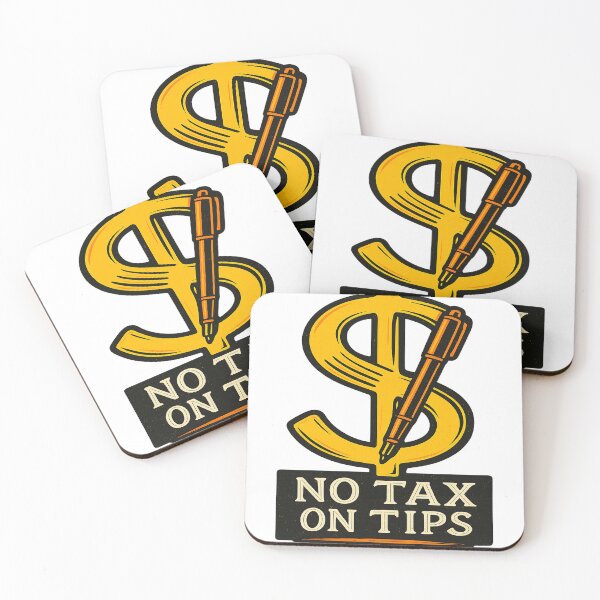 Item preview, No Tax on Tips – Service Industry Protest designed and sold by POD DYNASTY | Original Print On Demand T-Shirt Graphics.
