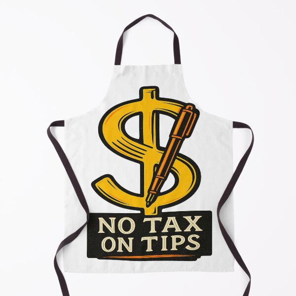 Item preview, No Tax on Tips – Service Industry Protest designed and sold by POD DYNASTY | Original Print On Demand T-Shirt Graphics.