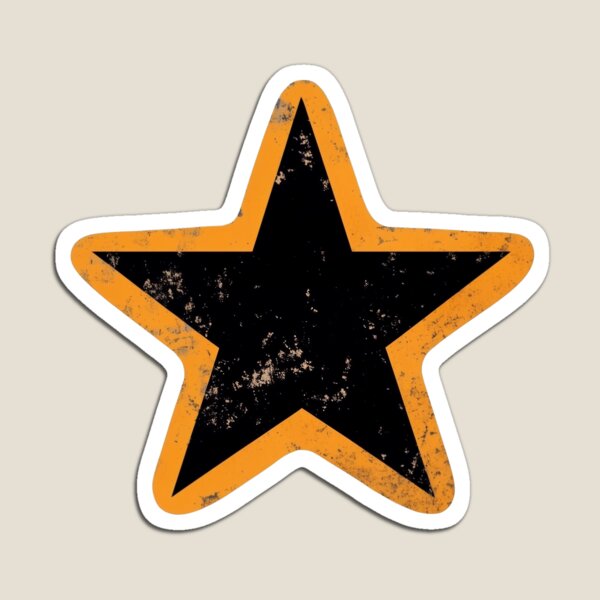 Item preview, Black & Orange Distressed Star designed and sold by GwenSnow.