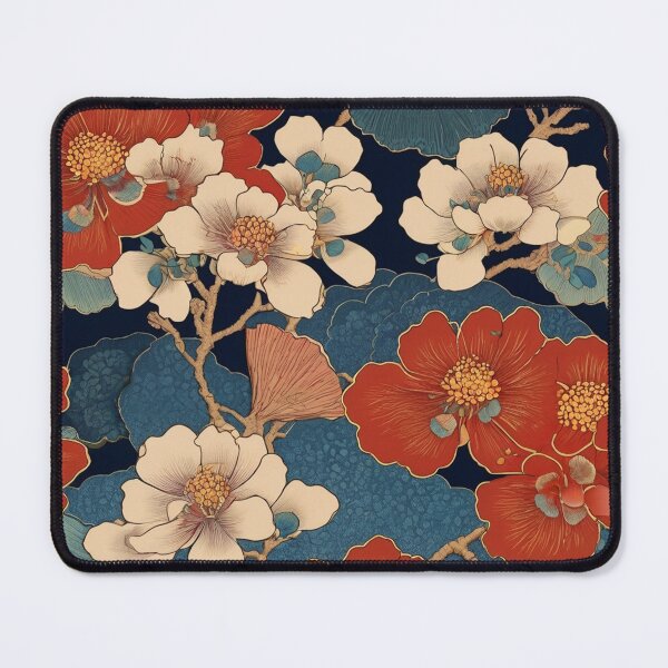 Item preview, Ukiyo e Boho Flowers designed and sold by LeachsDungeon.