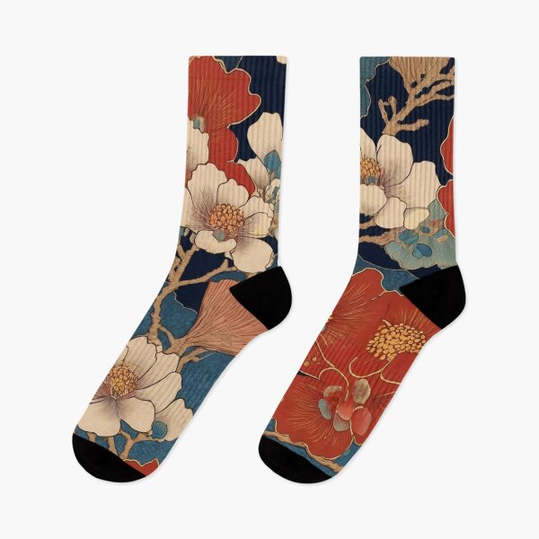 Item preview, Ukiyo e Boho Flowers designed and sold by LeachsDungeon.