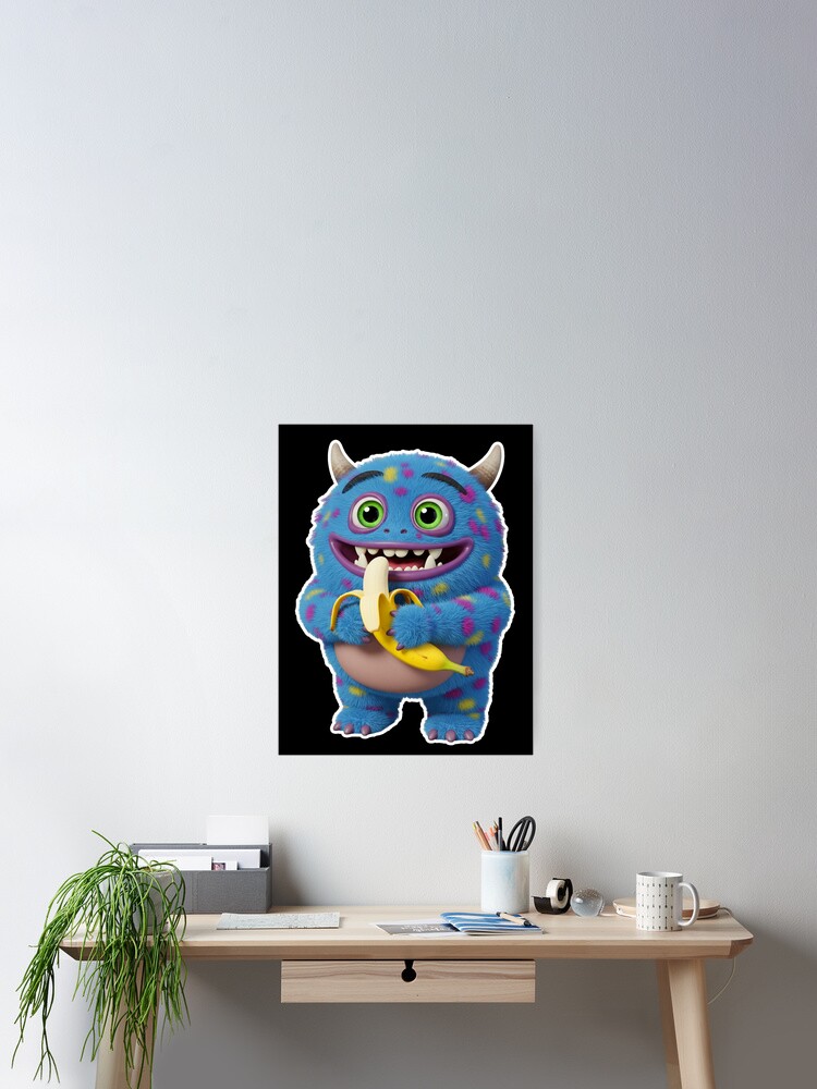 Imagen 2 de 3, Póster con la obra Colección de monstruos lindos, diseñada y vendida por FotoLibreStudio.