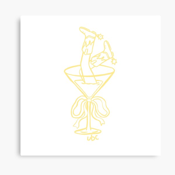 Item preview, pastel yellow  upside down cowboy boots and coquette trendy cocktail - university of British Columbia  designed and sold by jessicaleah15.