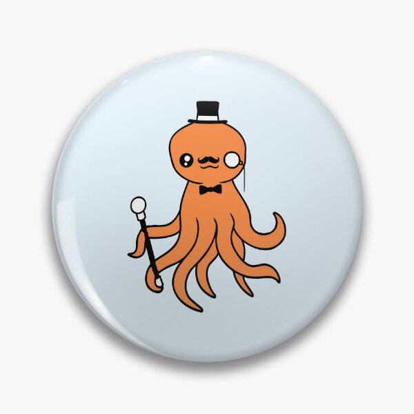 Item preview, Kraken Mr. Sir top hat monocle glasses rich man designed and sold by shirt-o-mat.