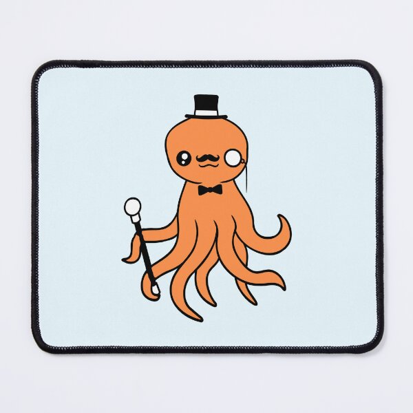 Item preview, Kraken Mr. Sir top hat monocle glasses rich man designed and sold by shirt-o-mat.