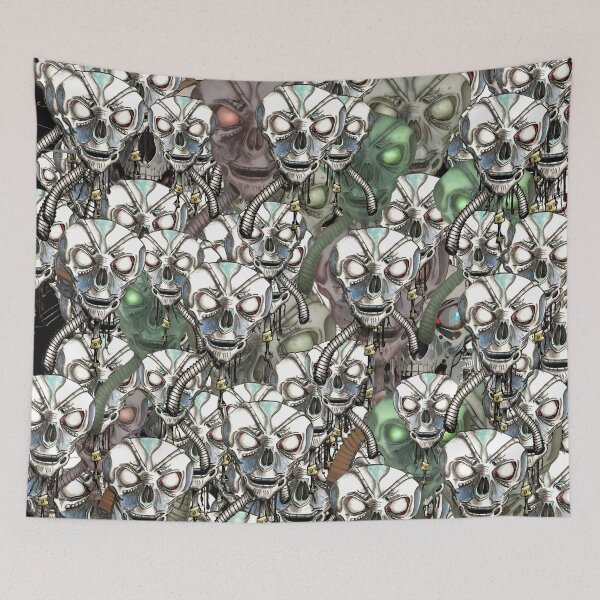 Item preview, Alien skulls designed and sold by Glenbobagins.