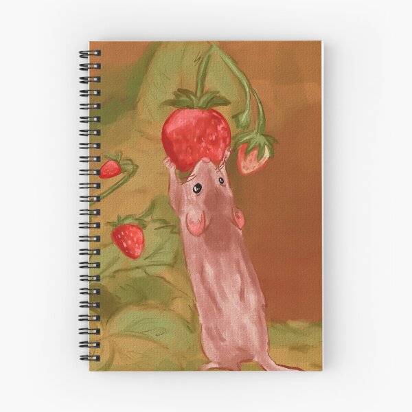 Item preview, strawberry mouse painting designed and sold by pinkdrinksoul.