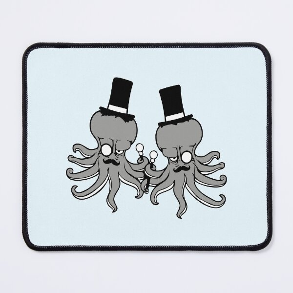 Item preview, 2 octopus sir hat monocle glasses two rich friends designed and sold by shirt-o-mat.