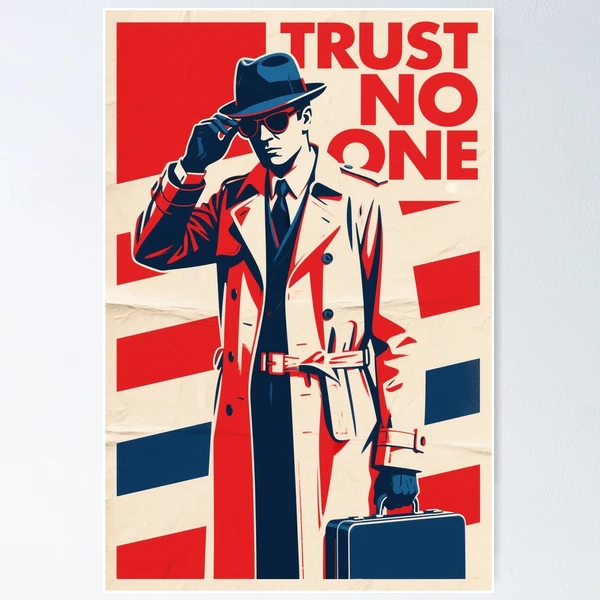 Retro Propaganda Secret Agent Hope Style 80s